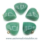 Pandantiv aventurin inima