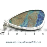 Pandantiv azurit cu malachit