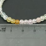 Colier mixt beril rotund - 4.3 mm