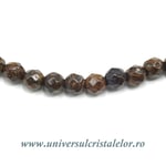 Colier bronzit rotund fatetat - 4,5 mm