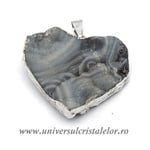 Pandantiv calcedonie inima