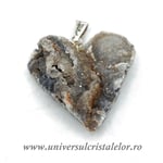 Pandantiv calcedonie inima