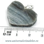 Pandantiv calcedonie inima