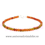 Bratara carneol rotund fatetat - 3.3 mm