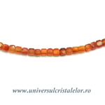 Colier carneol cub fatetat - 2,5 mm