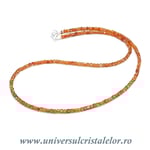 Colier carneol cub fatetat - 2,5 mm