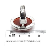 Inel carneol oval reglabil m5