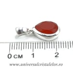 Pandantiv lacrima fatetata carneol