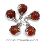 Pandantiv carneol sfera m1