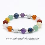 Bratara chakre rotund - 8/5 mm