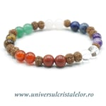 Bratara chakre cu rudraksha