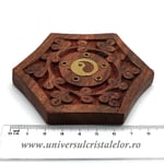 Suport ardere pentru betisoare si conuri parfumate - hexagon