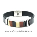 Bratara chihlimbar cu piele naturala