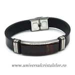 Bratara chihlimbar cu piele naturala