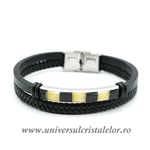 Bratara chihlimbar cu piele naturala