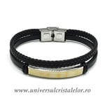 Bratara chihlimbar cu piele naturala