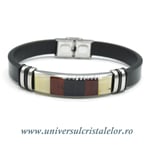 Bratara chihlimbar cu piele naturala