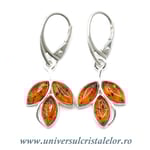 Cercei chihlimbar frunza