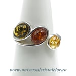 Inel chihlimbar 3 culori reglabil