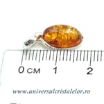 Pandantiv chihlimbar oval 8/12 mm