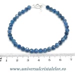 Bratara cianit rotund fatetat - 4,5mm