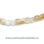 Colier citrin cub fatetat -5mm