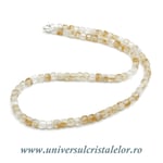 Colier citrin cub fatetat -5mm