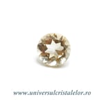 Citrin fatetat rotund 8 mm