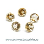 Citrin fatetat rotund 8 mm