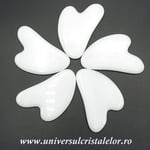 Piatra Gua Sha cuart alb laptos
