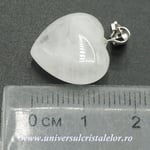 Pandantiv cuart alb inima