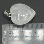 Pandantiv cristal de stanca inima