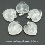 Pandantiv cristal de stanca inima