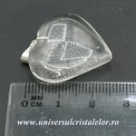 Pandantiv cristal de stanca inima