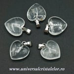 Pandantiv cristal de stanca inimioara