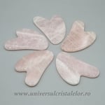 Piatra Gua Sha cuart roz