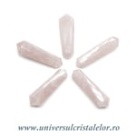 Bagheta Dublu varf cuart roz