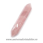 Bagheta dublu varf cuart roz m1
