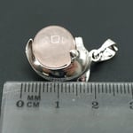 Pandantiv cuart roz sfera m3