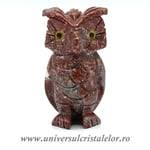 Figurina steatit bufnita unicat c1