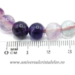 Bratara fluorina multicolora rotund - 8 mm