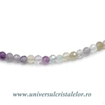 Colier fluorina rotund fatetat - 3,2mm