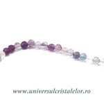 Colier fluorina rotund fatetat - 4,2mm