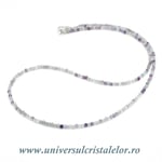 Colier fluorina rotund fatetat - 2,5mm