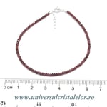 Bratara granat rotund fatetat - 2,2 mm