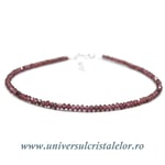 Bratara granat rotund fatetat - 2,2 mm