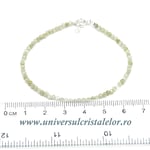 Bratara granat verde rotund fatetat - 2,7mm