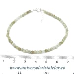 Bratara granat verde rotund fatetat -3 mm