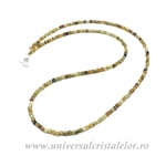 Colier granat cub fatetat - 2,5 mm