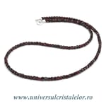 Colier granat cub fatetat - 2,8 mm